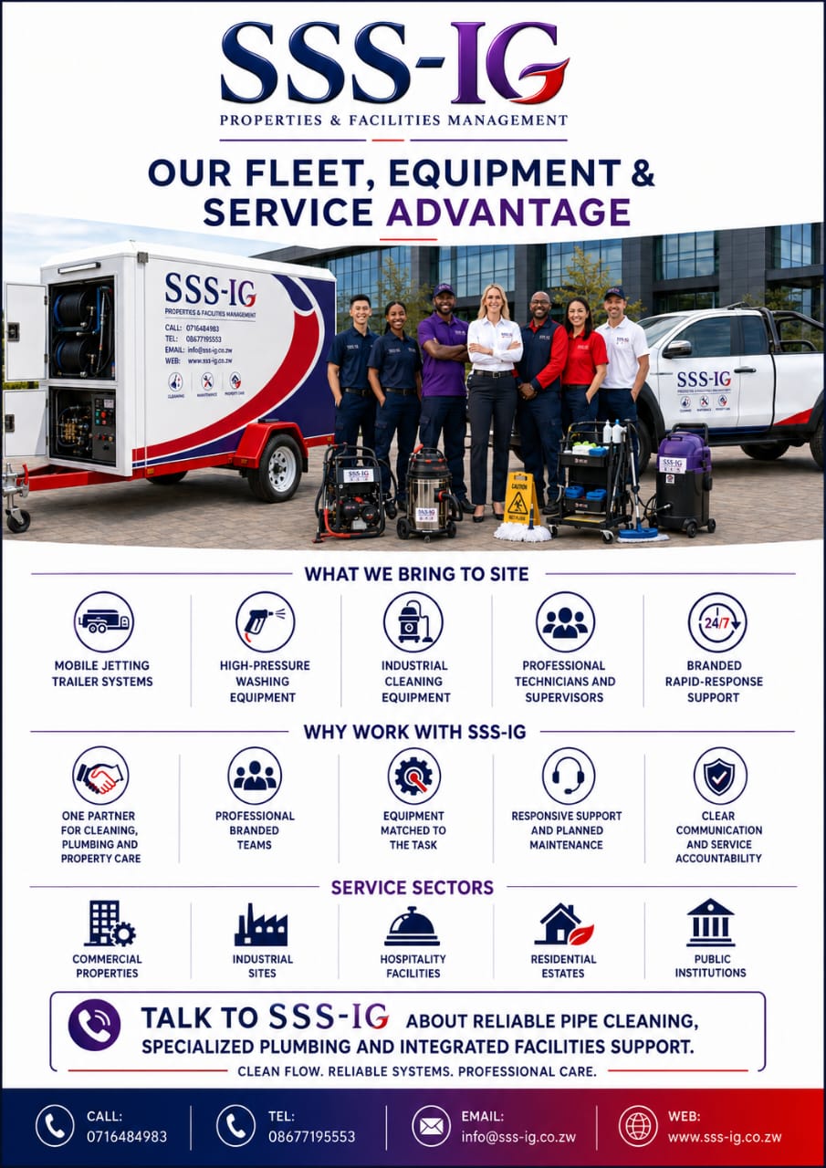 Our full fleet of service vehicles and equipment ready for action