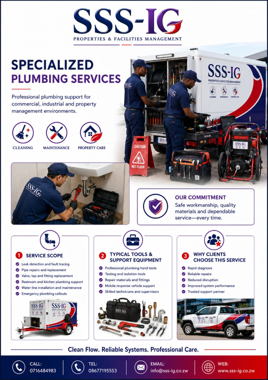 Plumbing support and maintenance services on-site