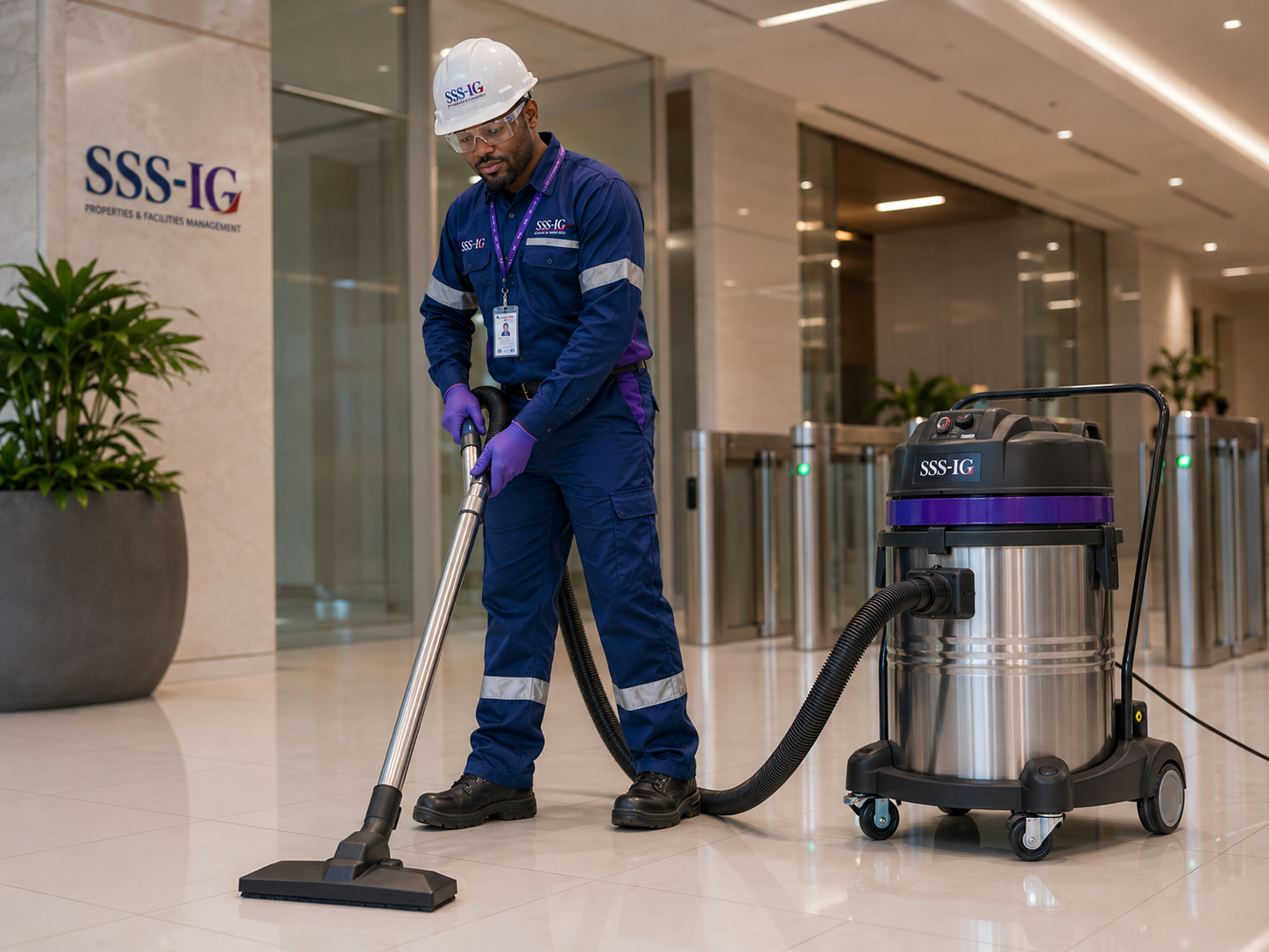 Heavy-duty industrial vacuum cleaner