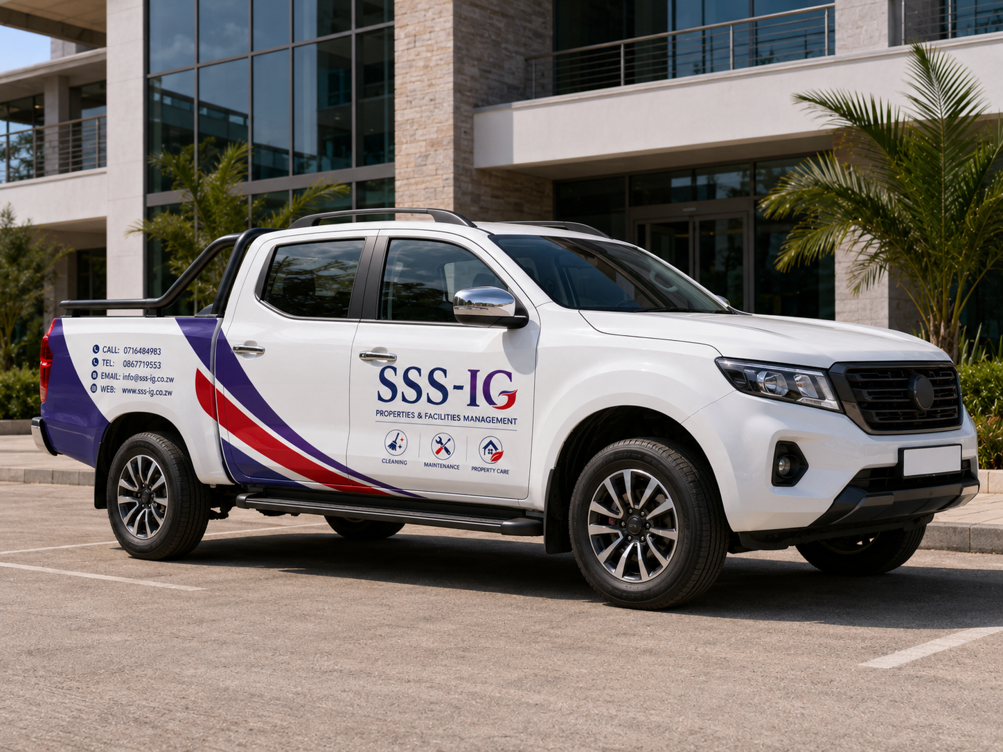 SSS-IG branded service vehicle